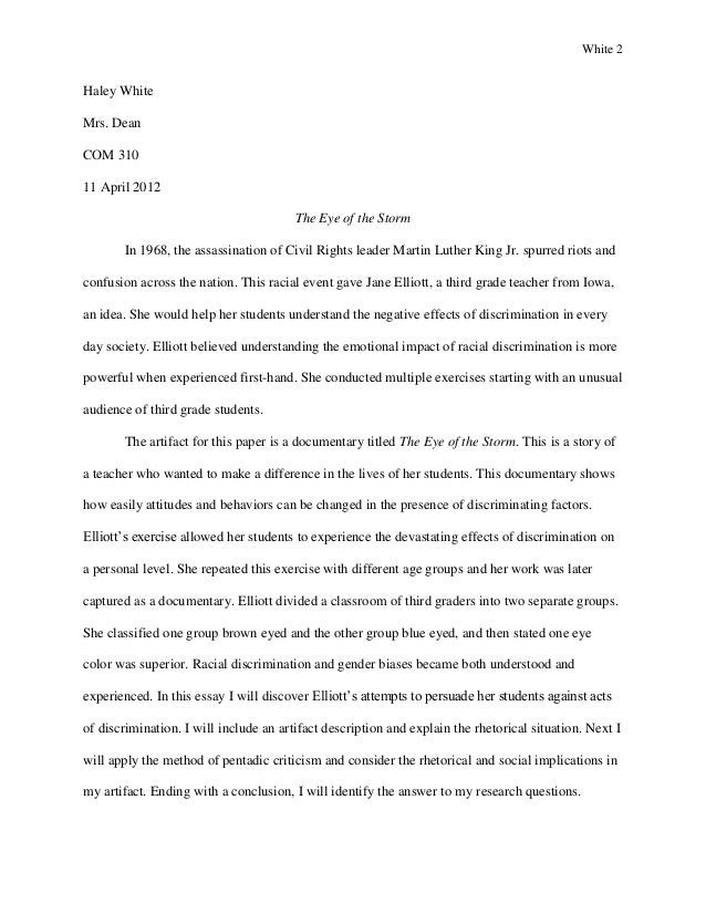 jane elliott a class divided essay